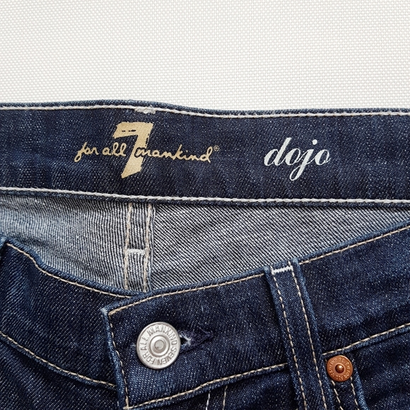 7FAM Dojo Denim Medium Dark Wash 29 - Picture 3 of 8